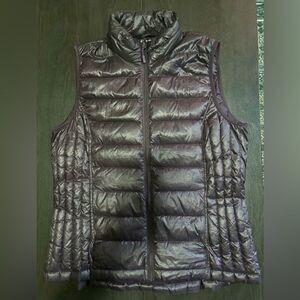 32Degrees Heat Down Filled Vest Large Burgundy